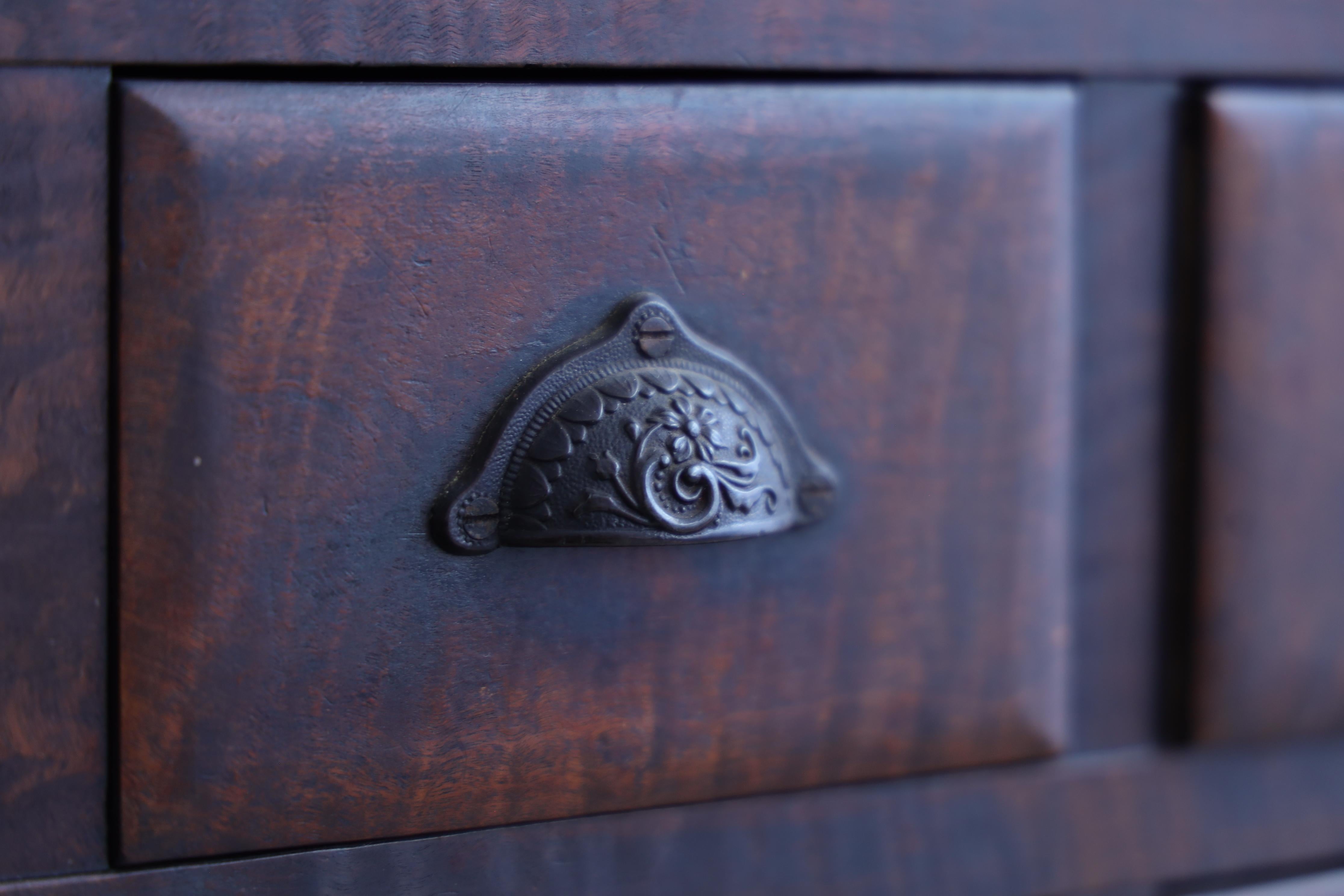 Antique Wooden Chest , Wabi Sabi, Japandi For Sale 13
