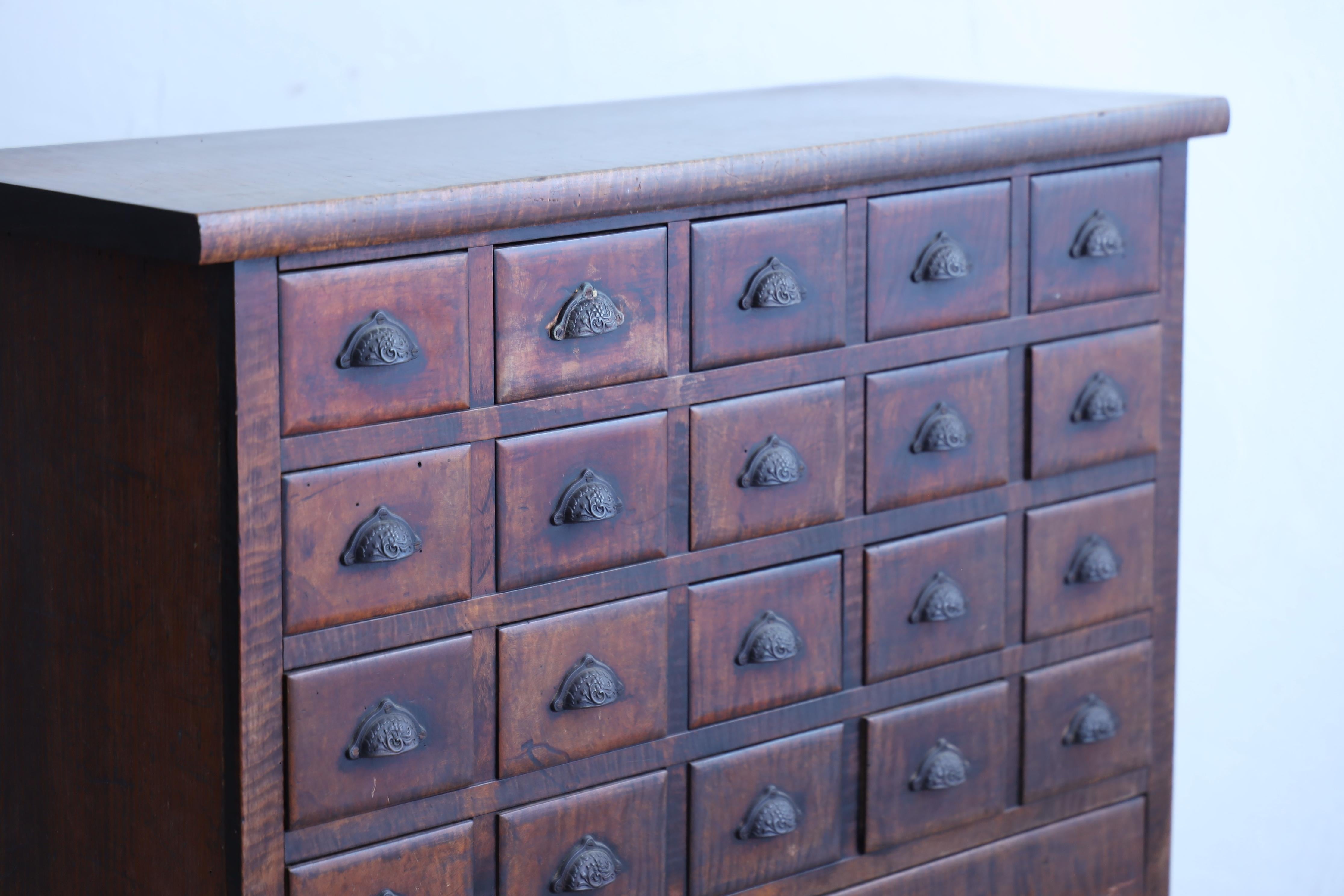 20th Century Antique Wooden Chest , Wabi Sabi, Japandi For Sale