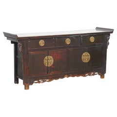 Antikes hölzernes chinesisches Sideboard