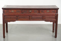 Antique wooden Chinese sideboard from the late 19th century