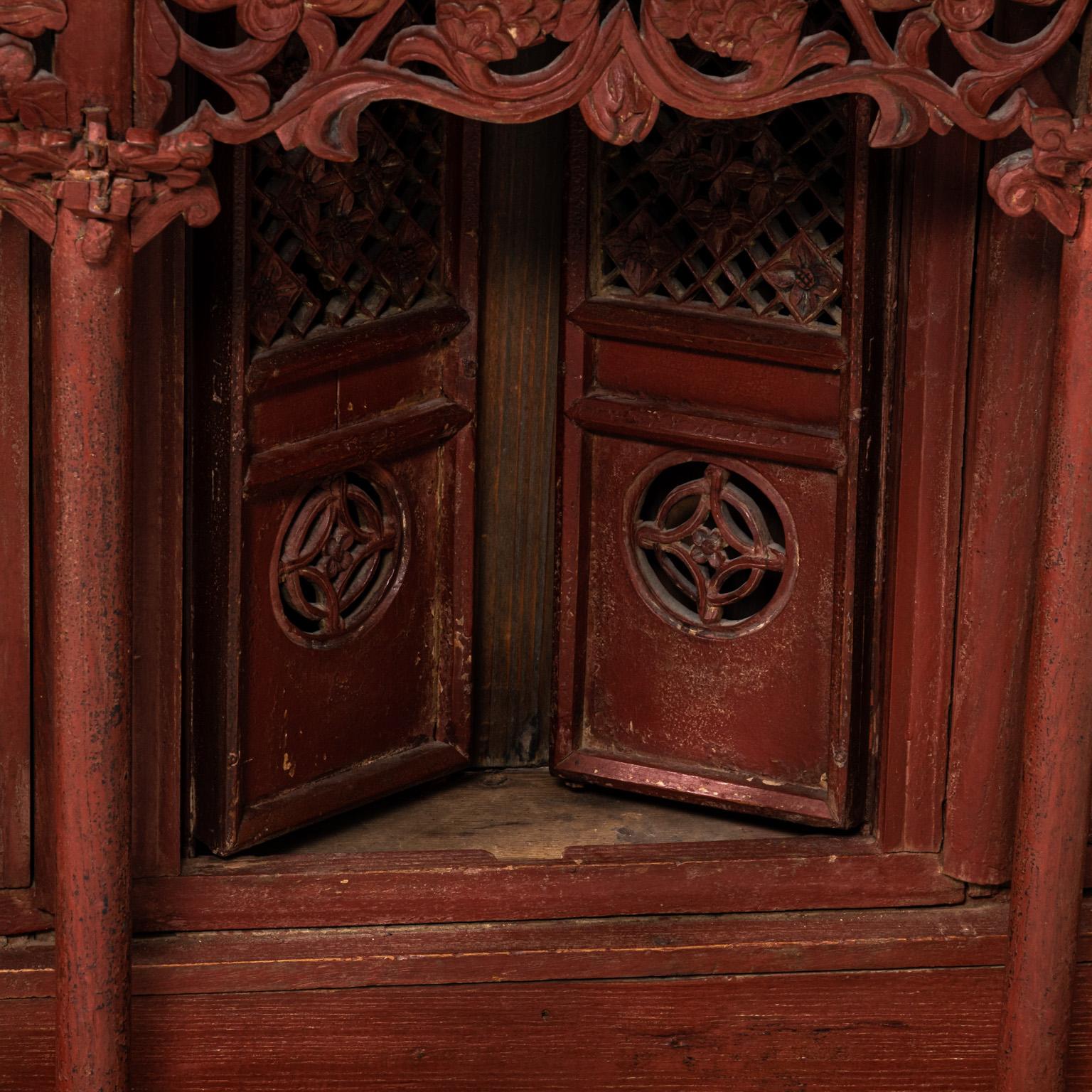 Antiker chinesischer Tempel aus Holz im Angebot 4