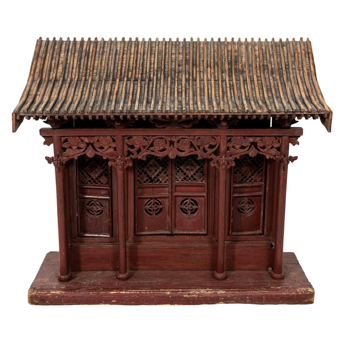 Antique Wooden Chinese Temple For Sale