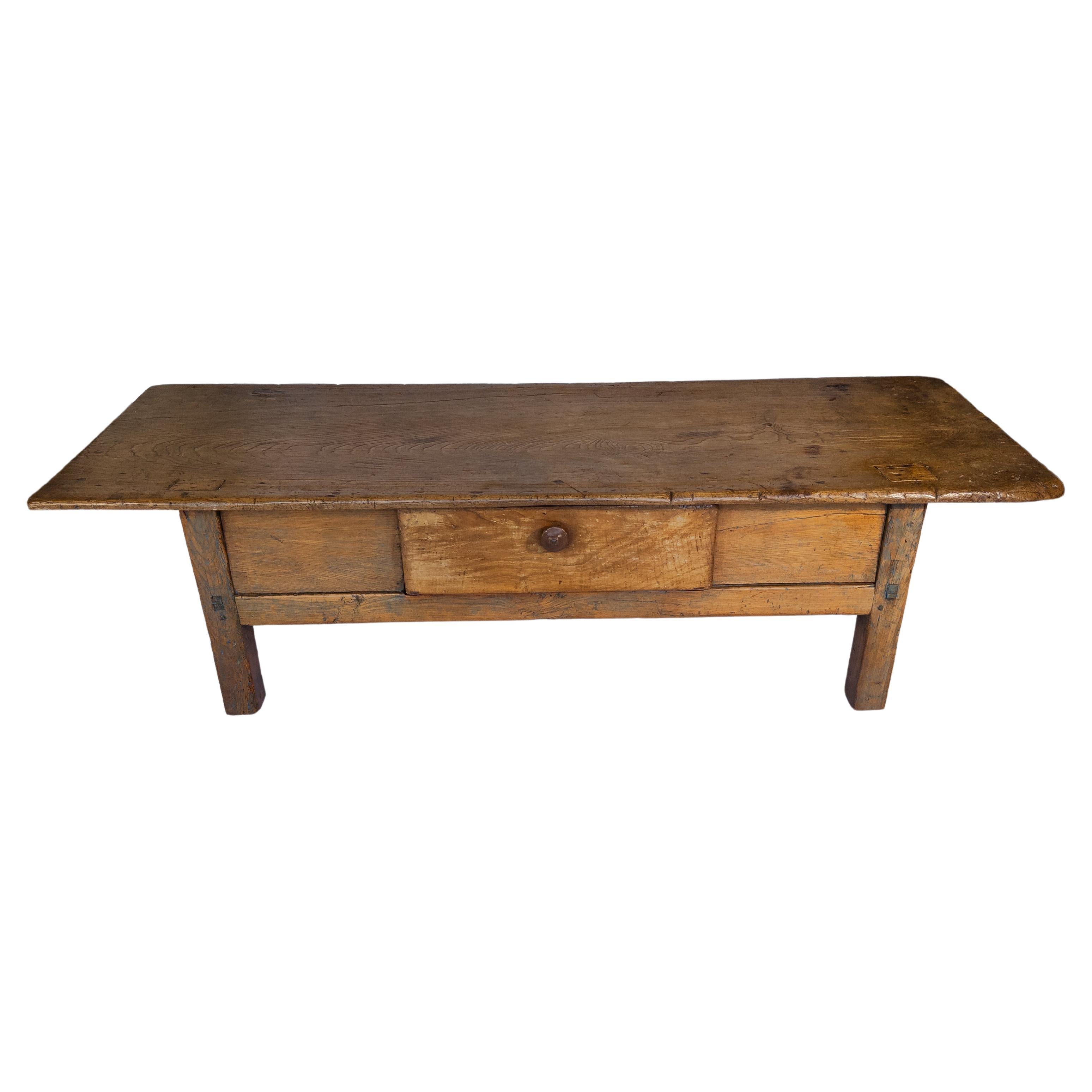 Antique Wooden Coffee Table For Sale