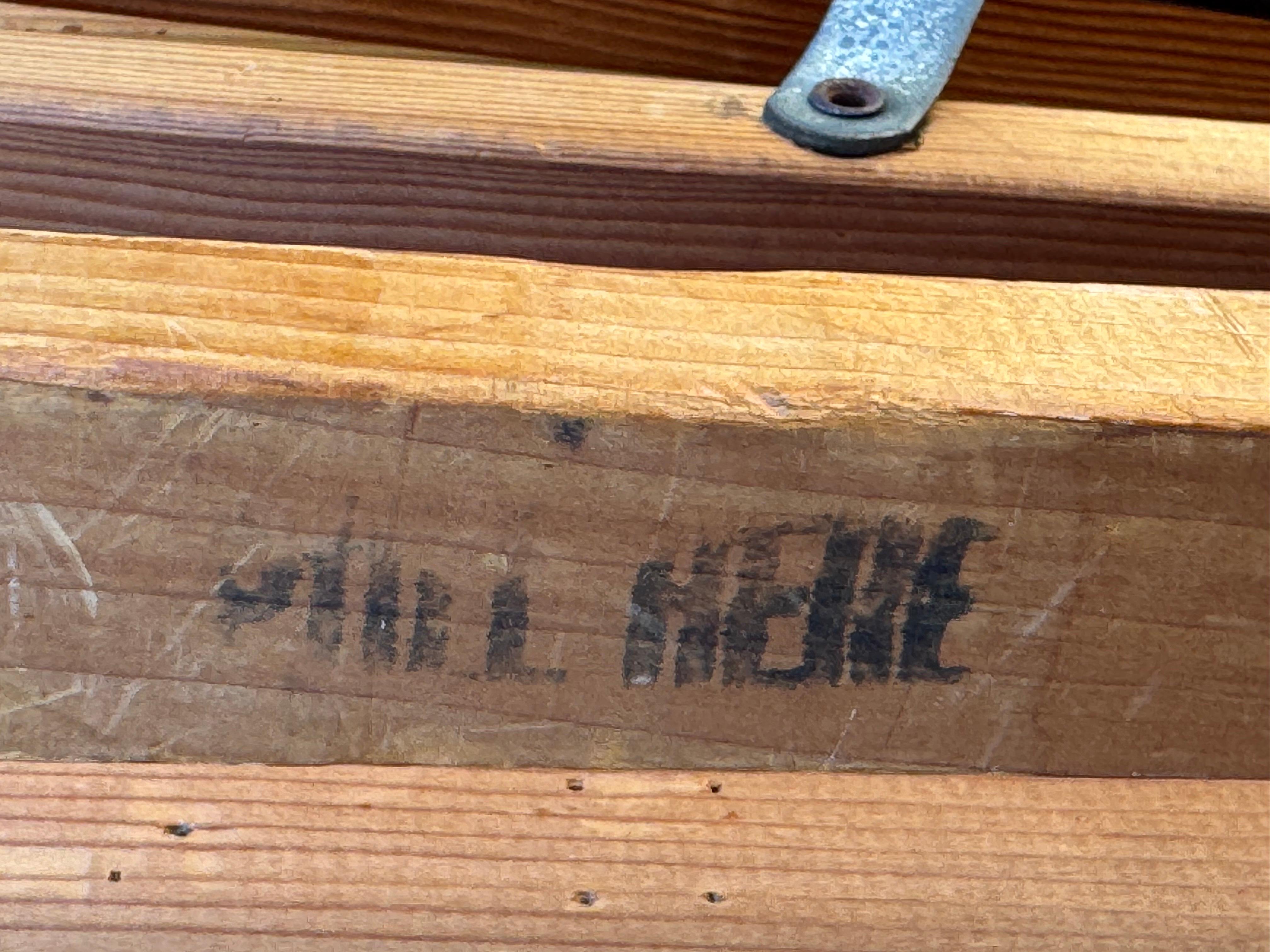 Tabla de planchar plegable de madera antigua en venta 8