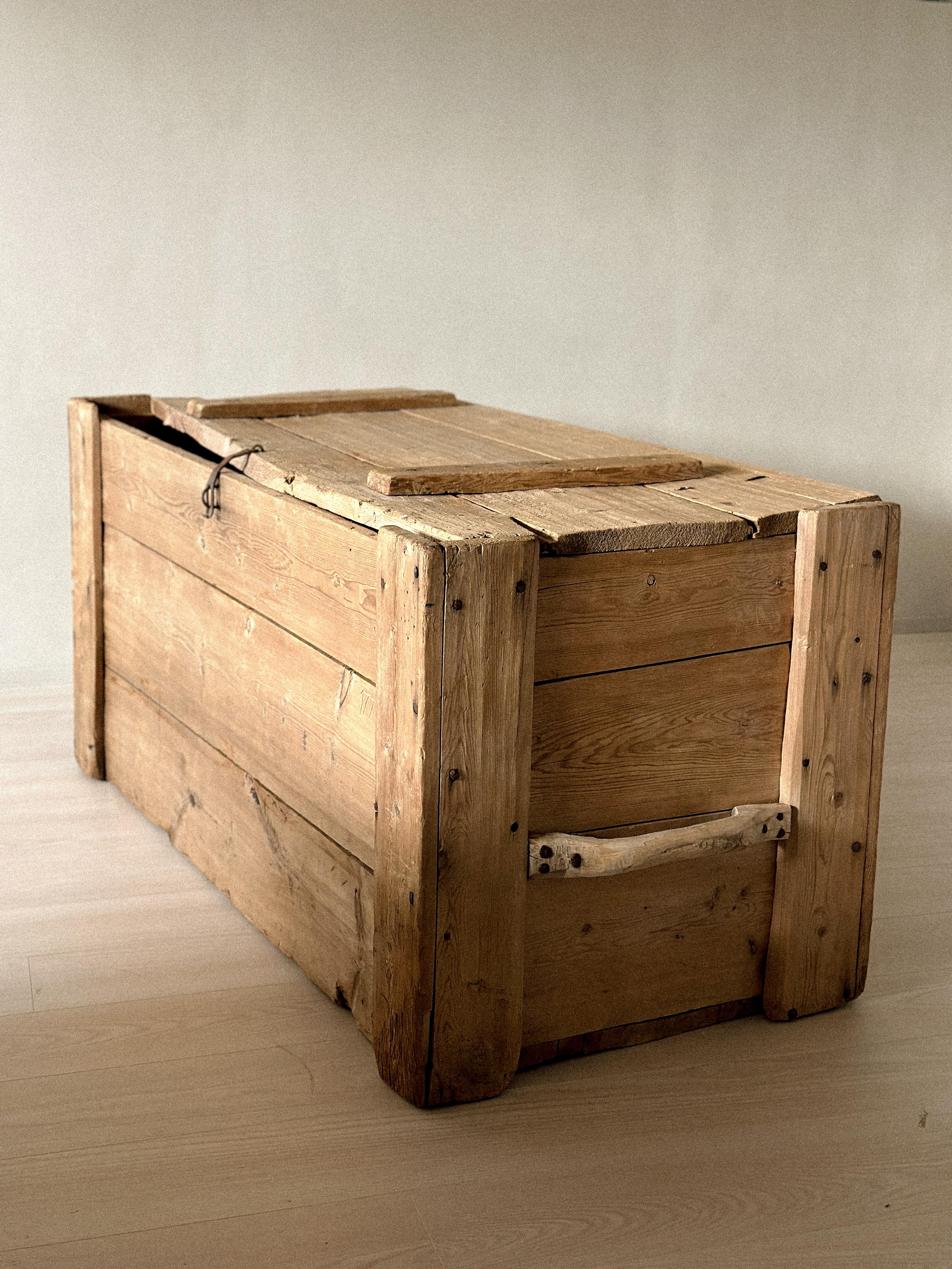 Norwegian Antique Wooden Console, Scandinavian Wabi Sabi, c. 1700s For Sale
