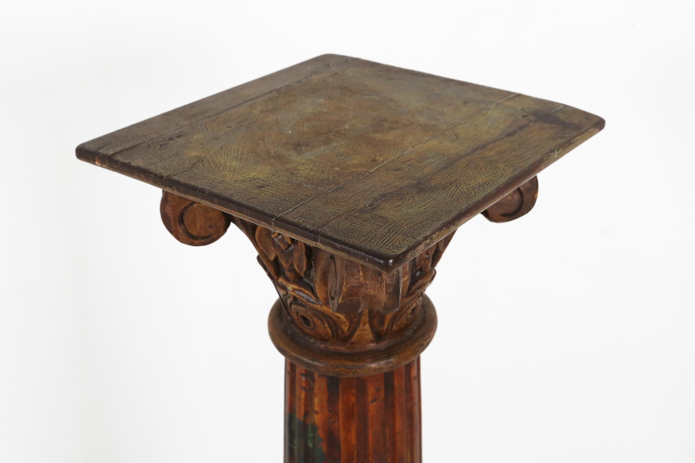 Antike korinthische Säule aus Holz, 1890 (Französisch)