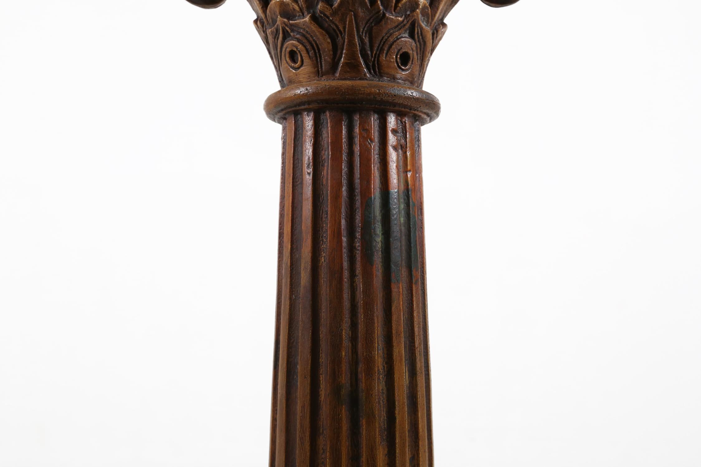 Antike korinthische Säule aus Holz, 1890 1