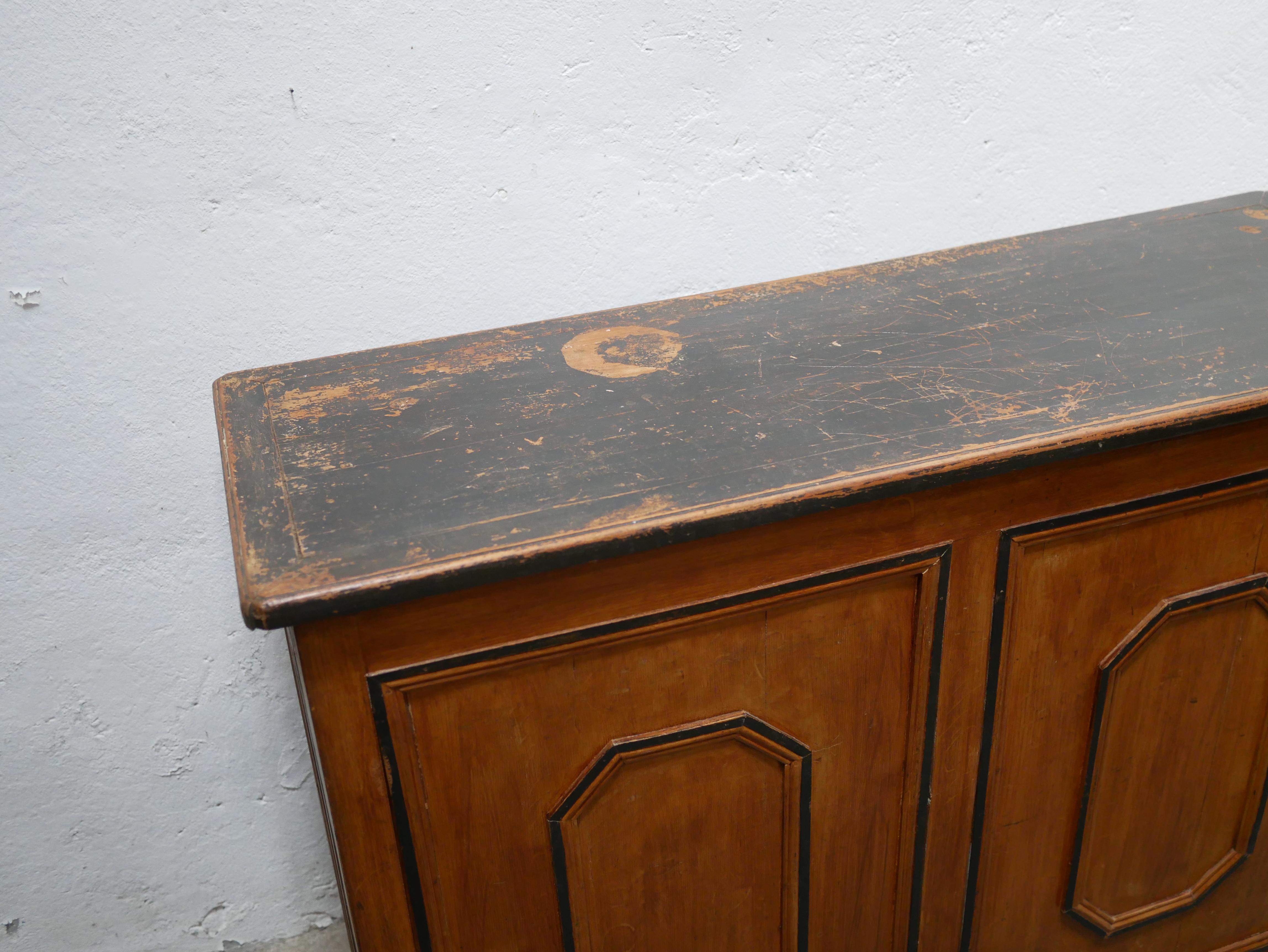 20th Century Antique wooden counter trade furniture For Sale