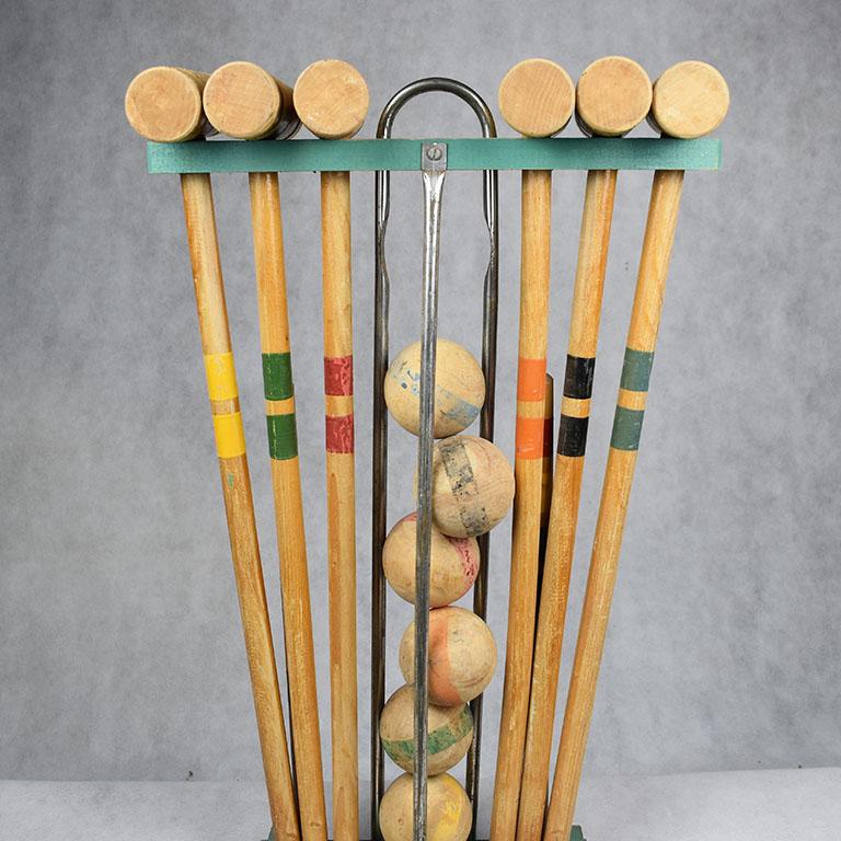 vintage croquet set value