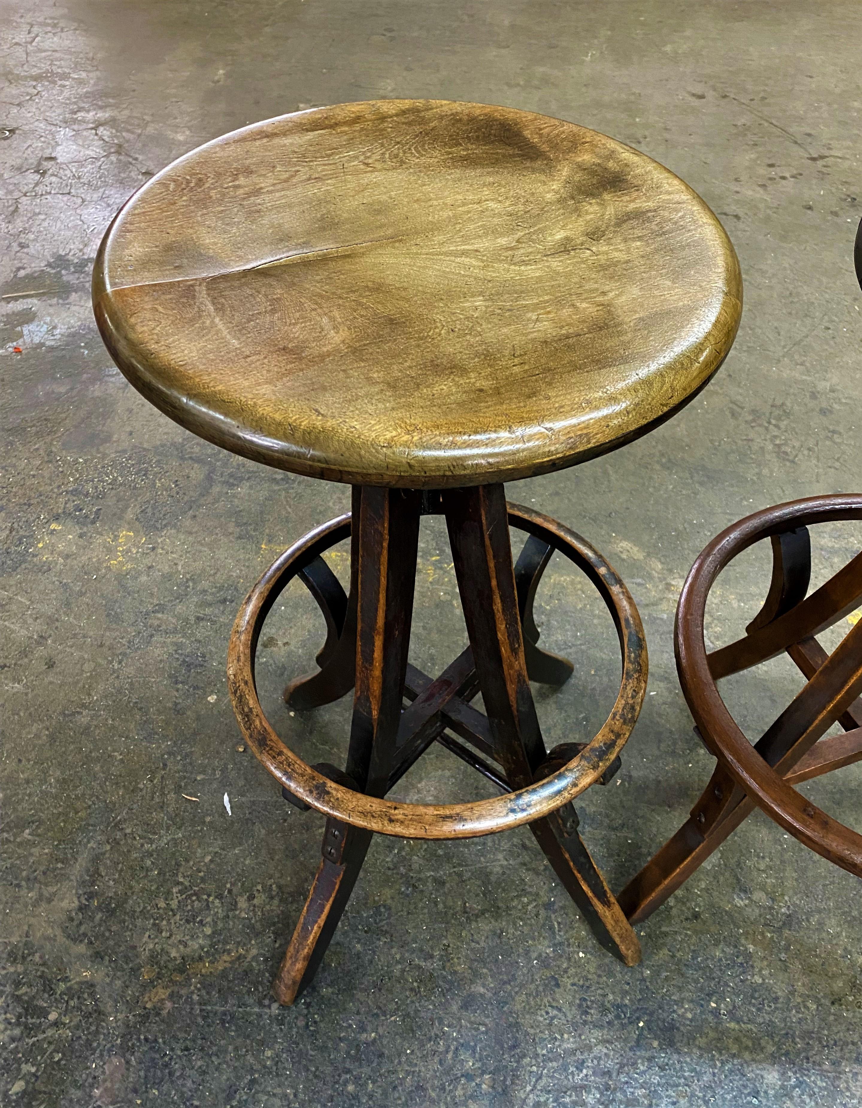 wood drafting stool