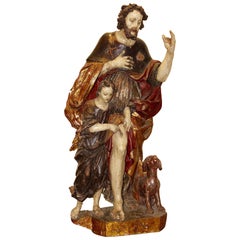 Figura antigua de madera, probablemente del siglo XVII