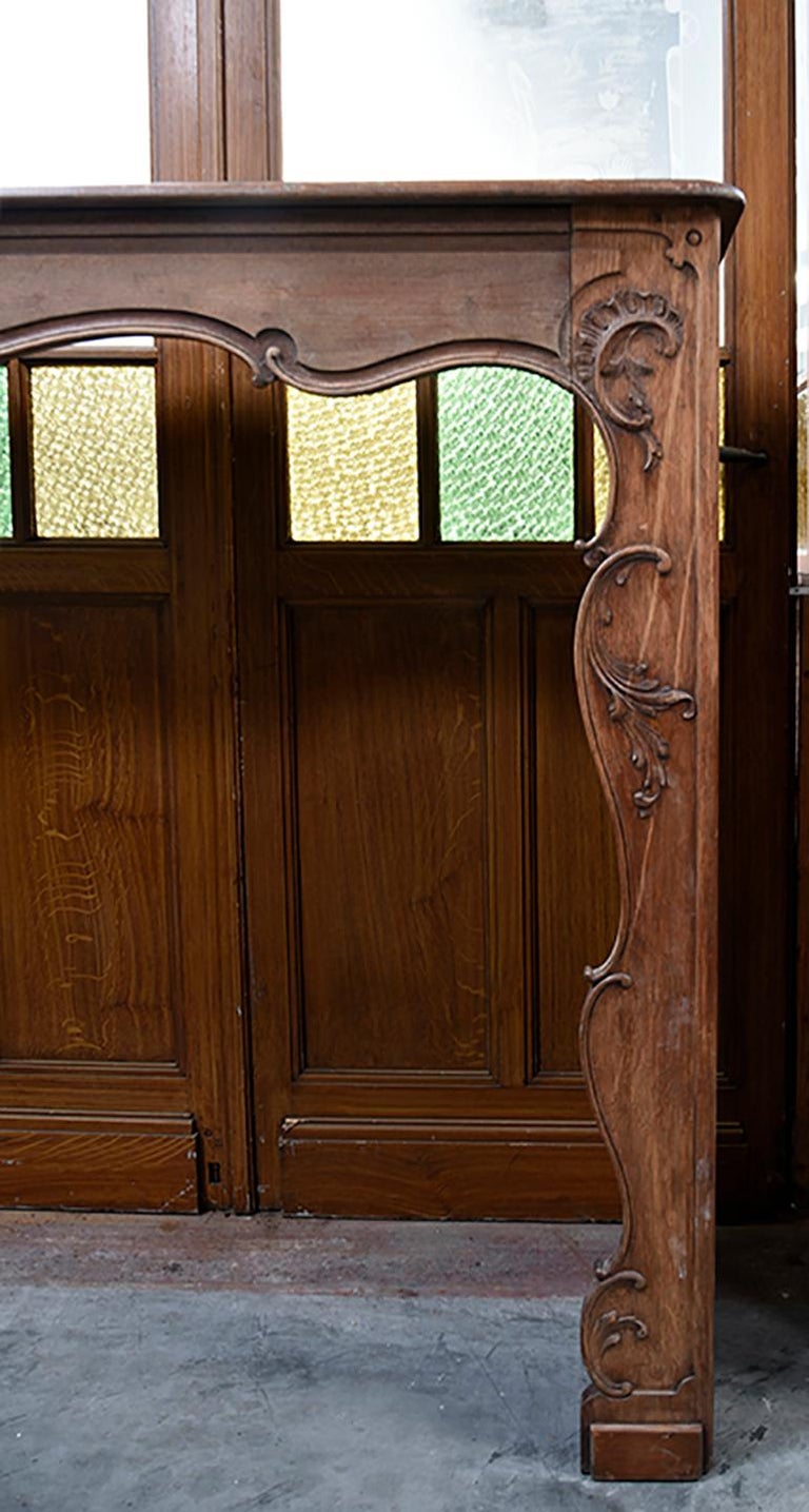 Antique Wooden Fireplace Mantel, 19th Century For Sale at 1stdibs