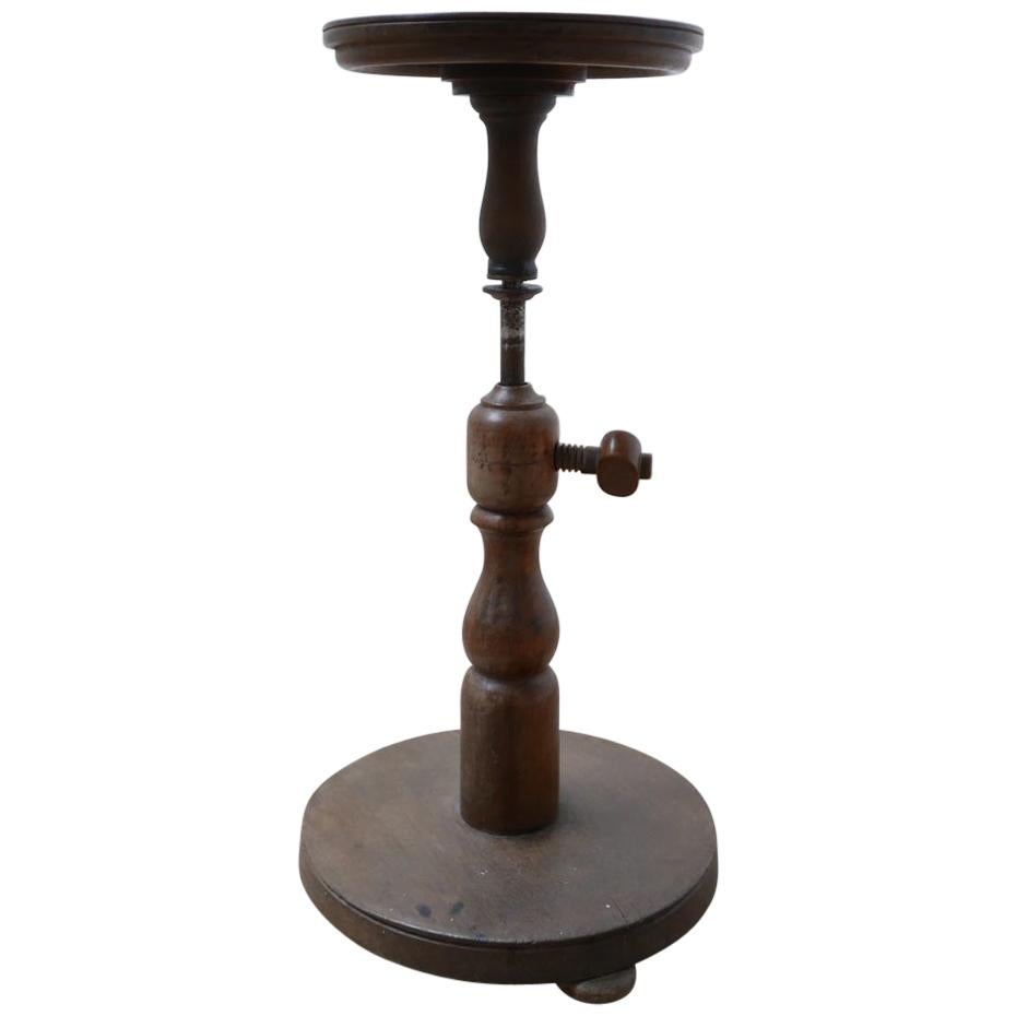 Antique Wooden French Artist Sculpture Stand For Sale at 1stDibs