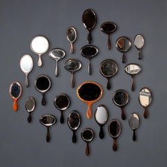Antique Wooden Hand Mirrors: Victorian to Art Deco Collection
