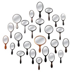 Antique Wooden Hand Mirrors: Victorian to Art Deco Collection