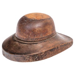 Used Wooden Hat Block By W. Plant & Son, Manchester, England