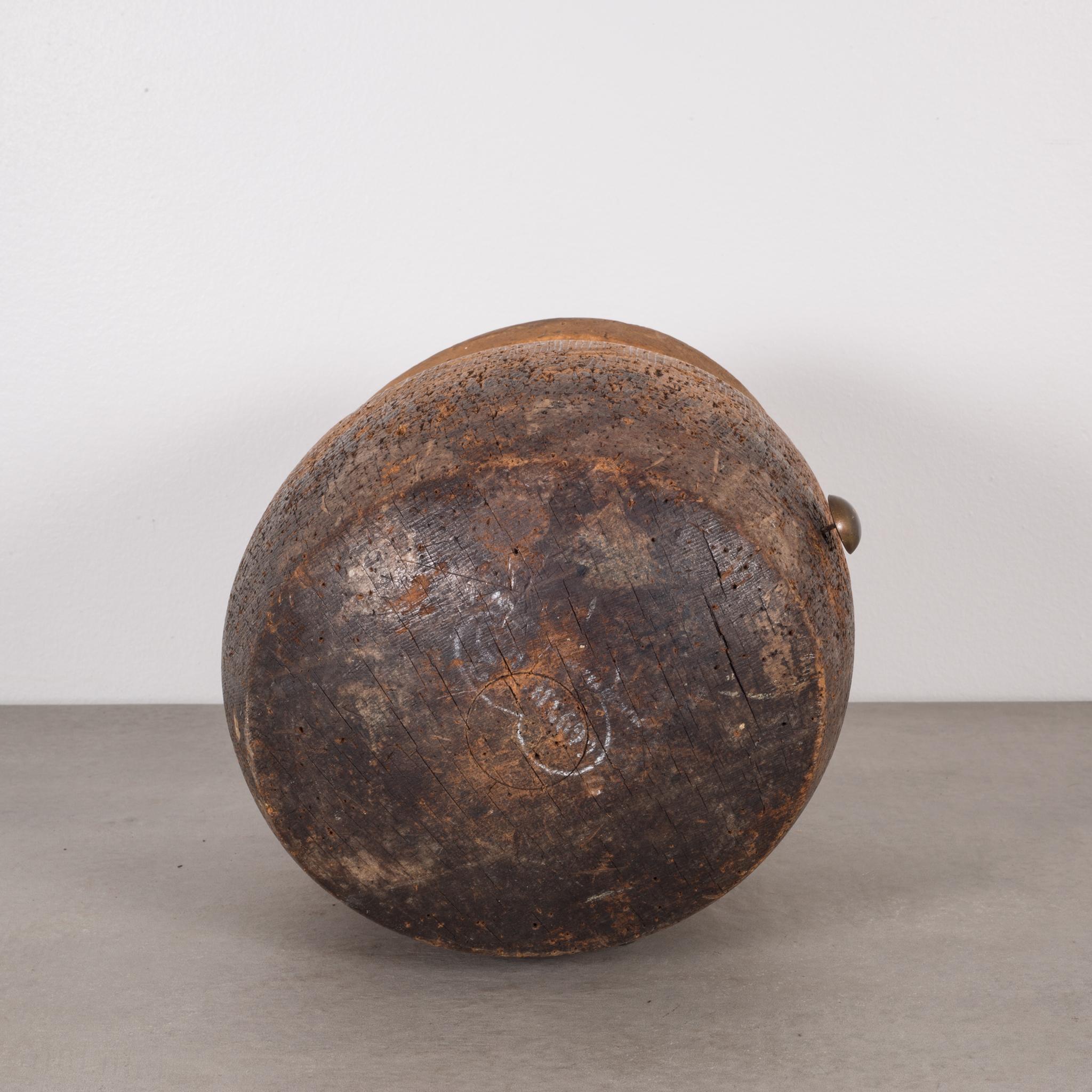 19th Century Antique Wooden Hat Mold, circa 1860-1920