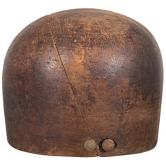 Antique Wooden Hat Mold, circa 1860-1920