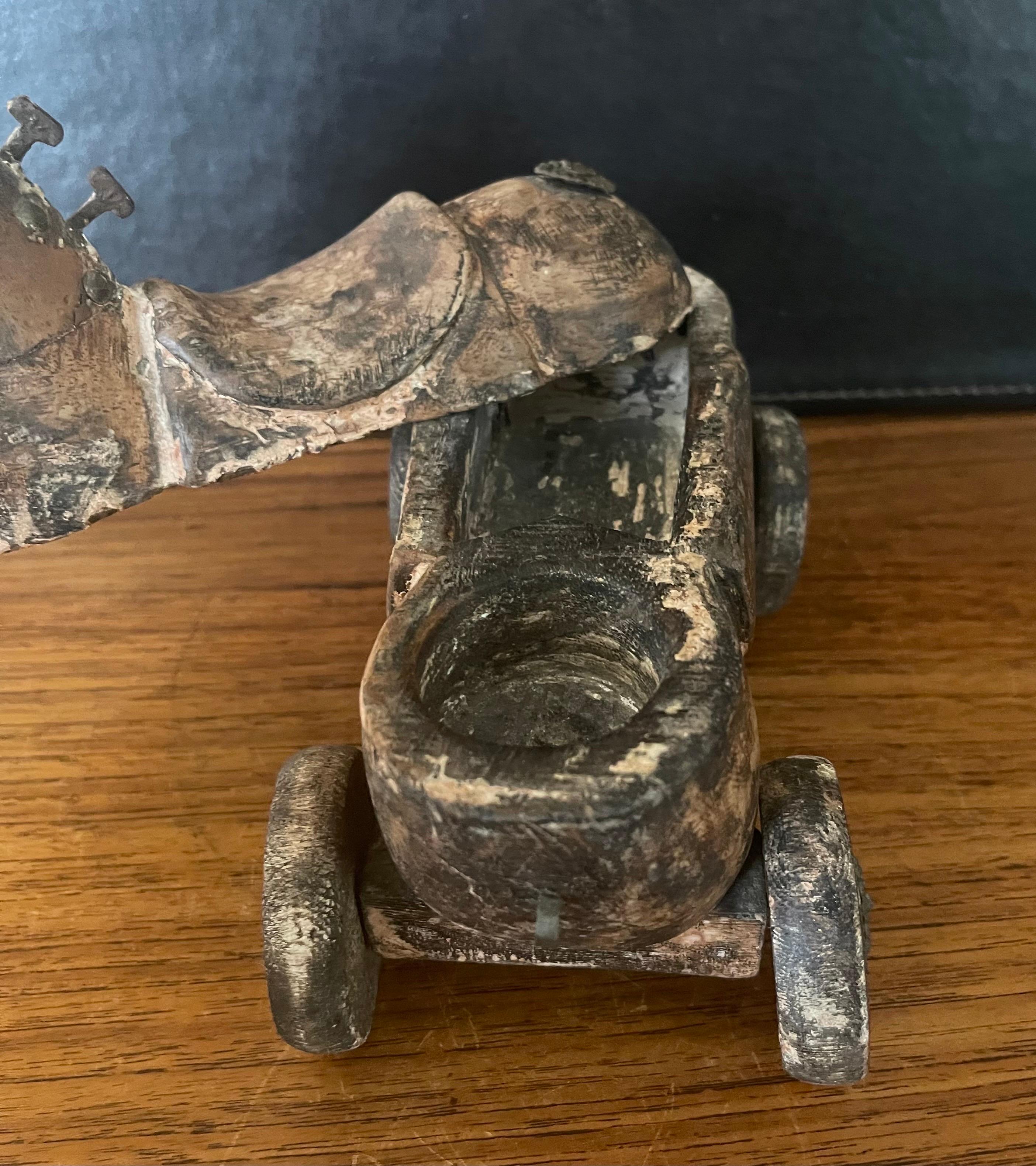 antique wooden horse toy