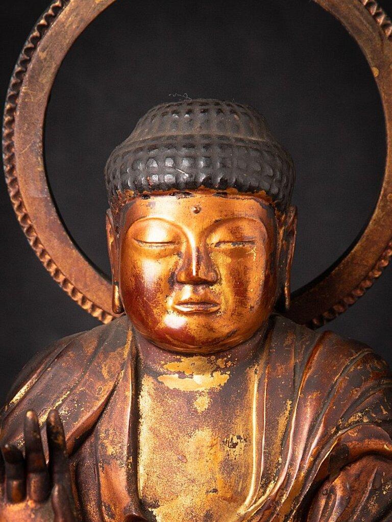 Japonais Bouddha japonais ancien en bois du Japon en vente