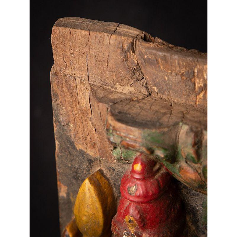 Antike Kartikeya-Statue aus Holz aus Indien im Angebot 9