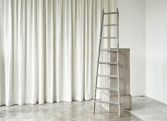 Antique Wooden Ladder in Beautifully Weathered Paint - 2 available