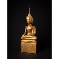 Antique Wooden Lanna Buddha Statue from, Thailand