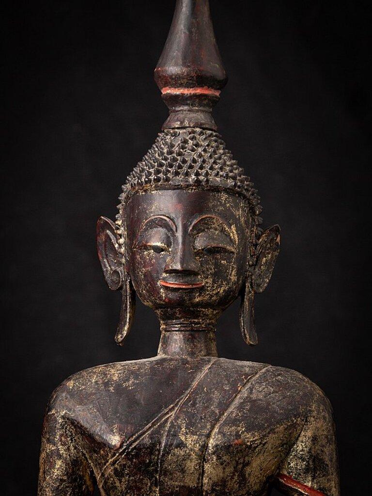 Antique Wooden Laos Buddha Statue from Laos 5