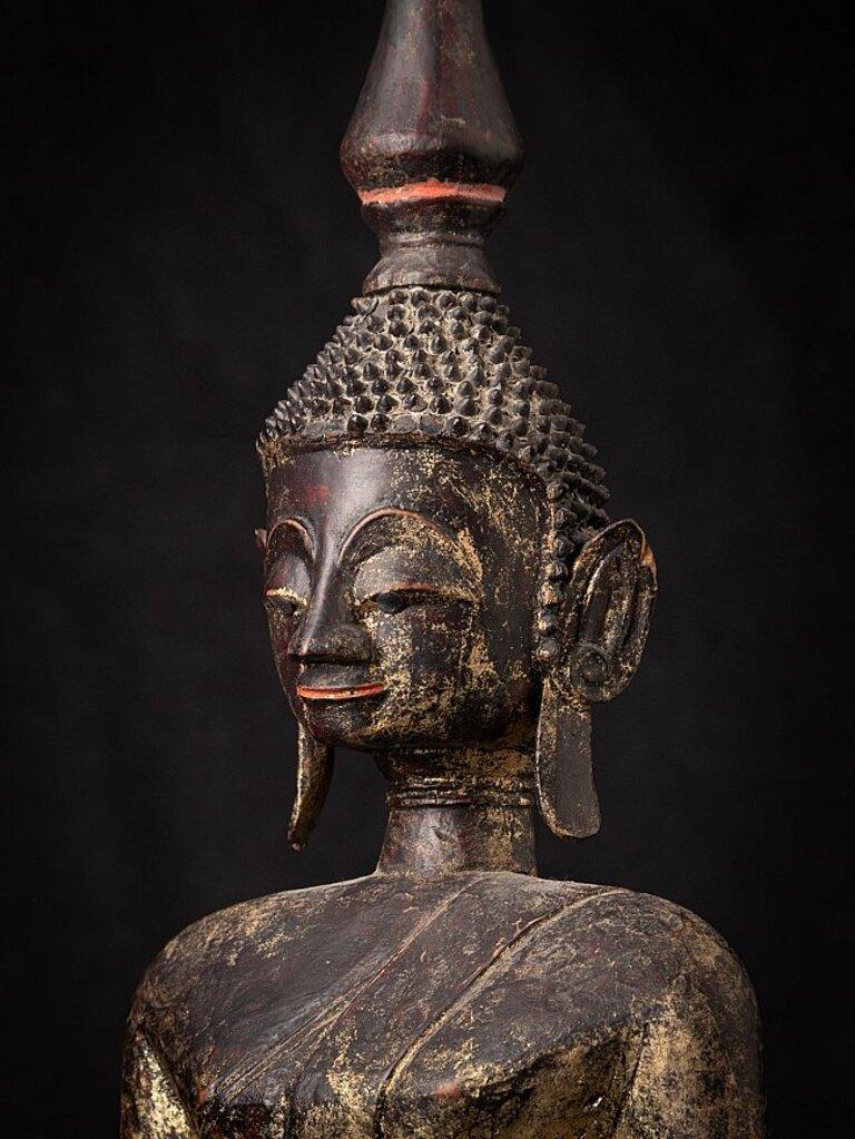 Antique Wooden Laos Buddha Statue from Laos 7