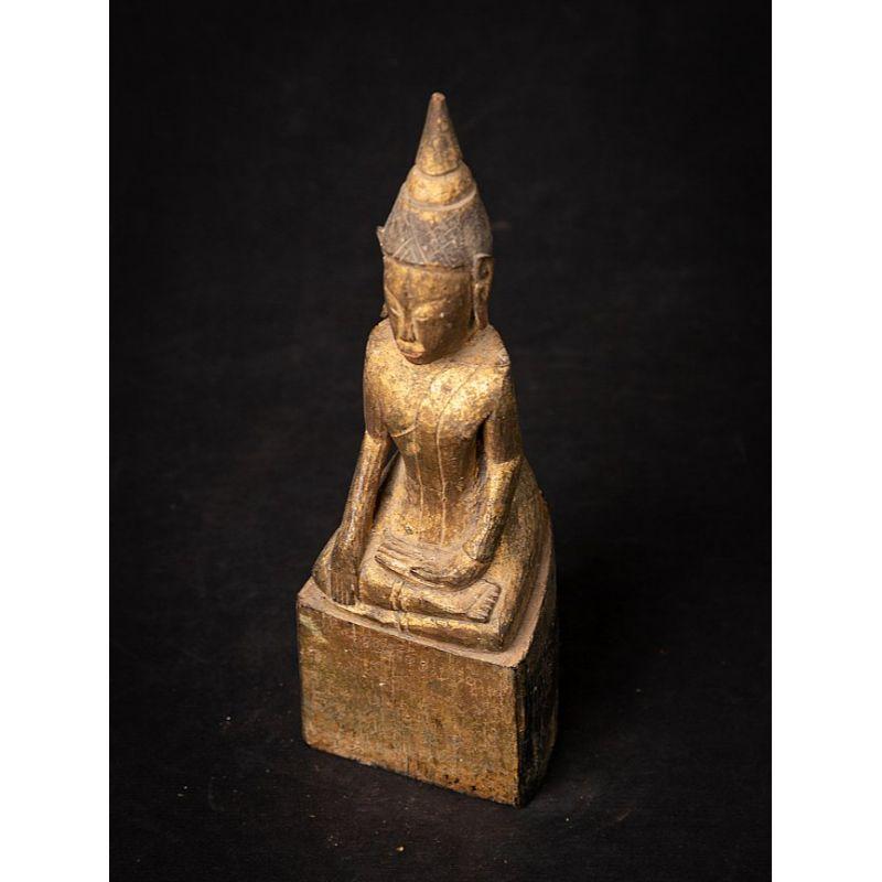 Antique Wooden Laos Buddha Statue from Laos 8