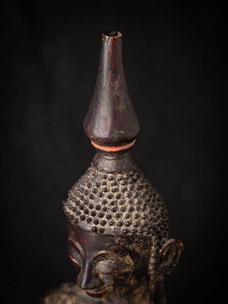 Antique Wooden Laos Buddha Statue from Laos 9