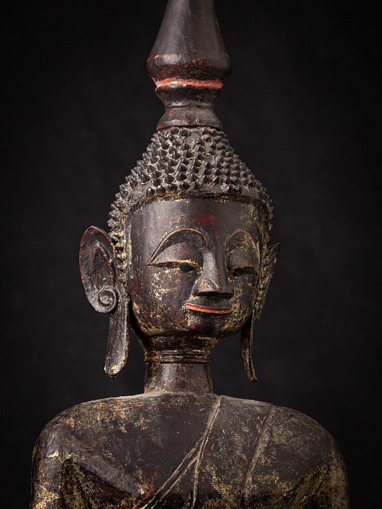 Antique Wooden Laos Buddha Statue from Laos 3