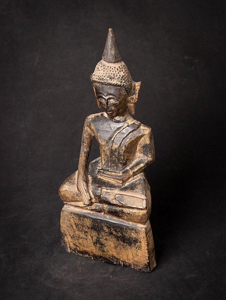 Antique wooden Laos Buddha statue from Laos  Original Buddhas For Sale 6