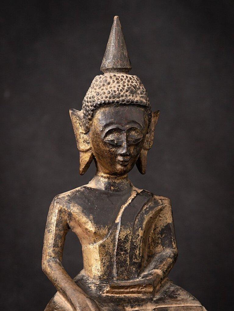 18th Century and Earlier Antique wooden Laos Buddha statue from Laos  Original Buddhas For Sale