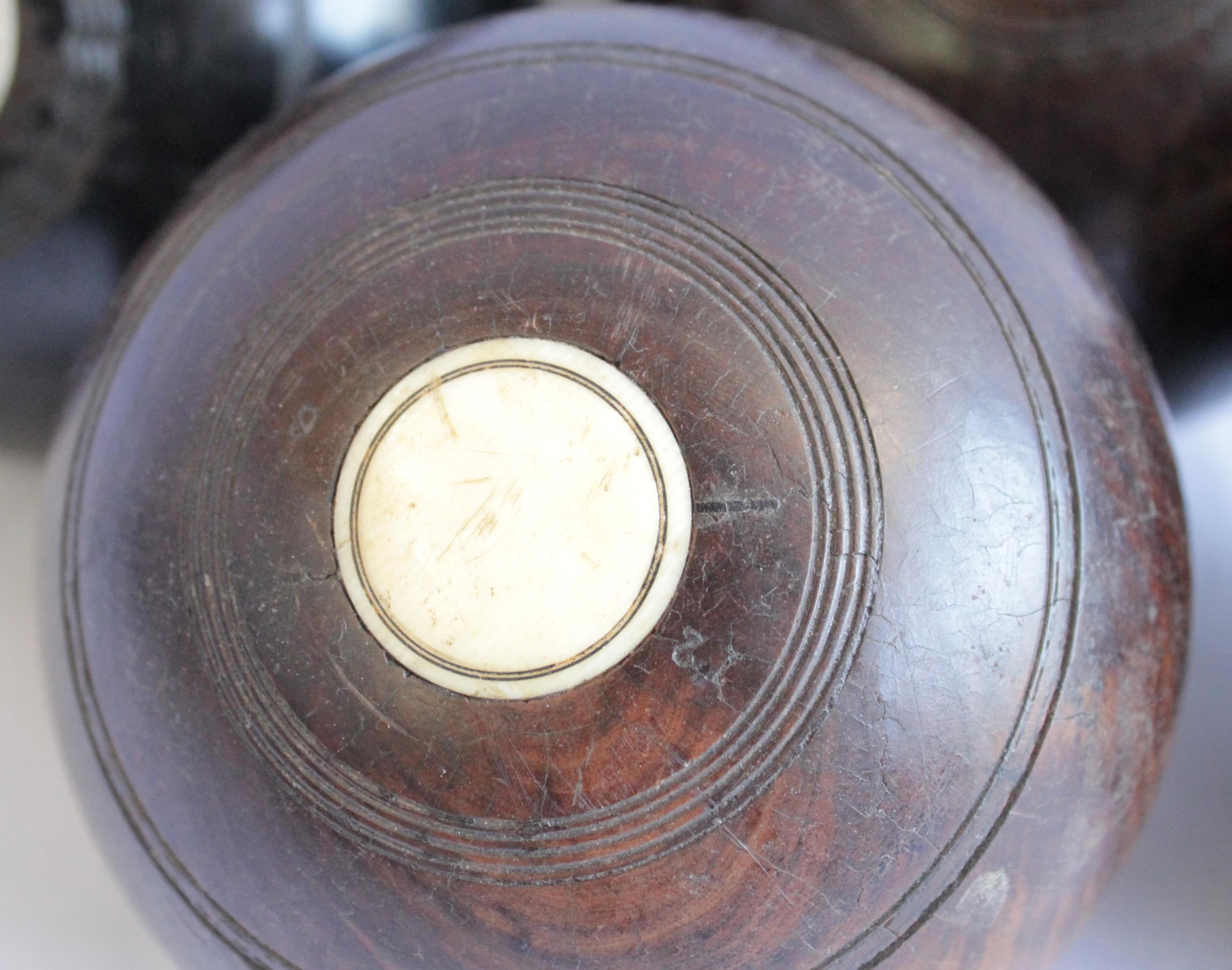 wooden lawn bowls