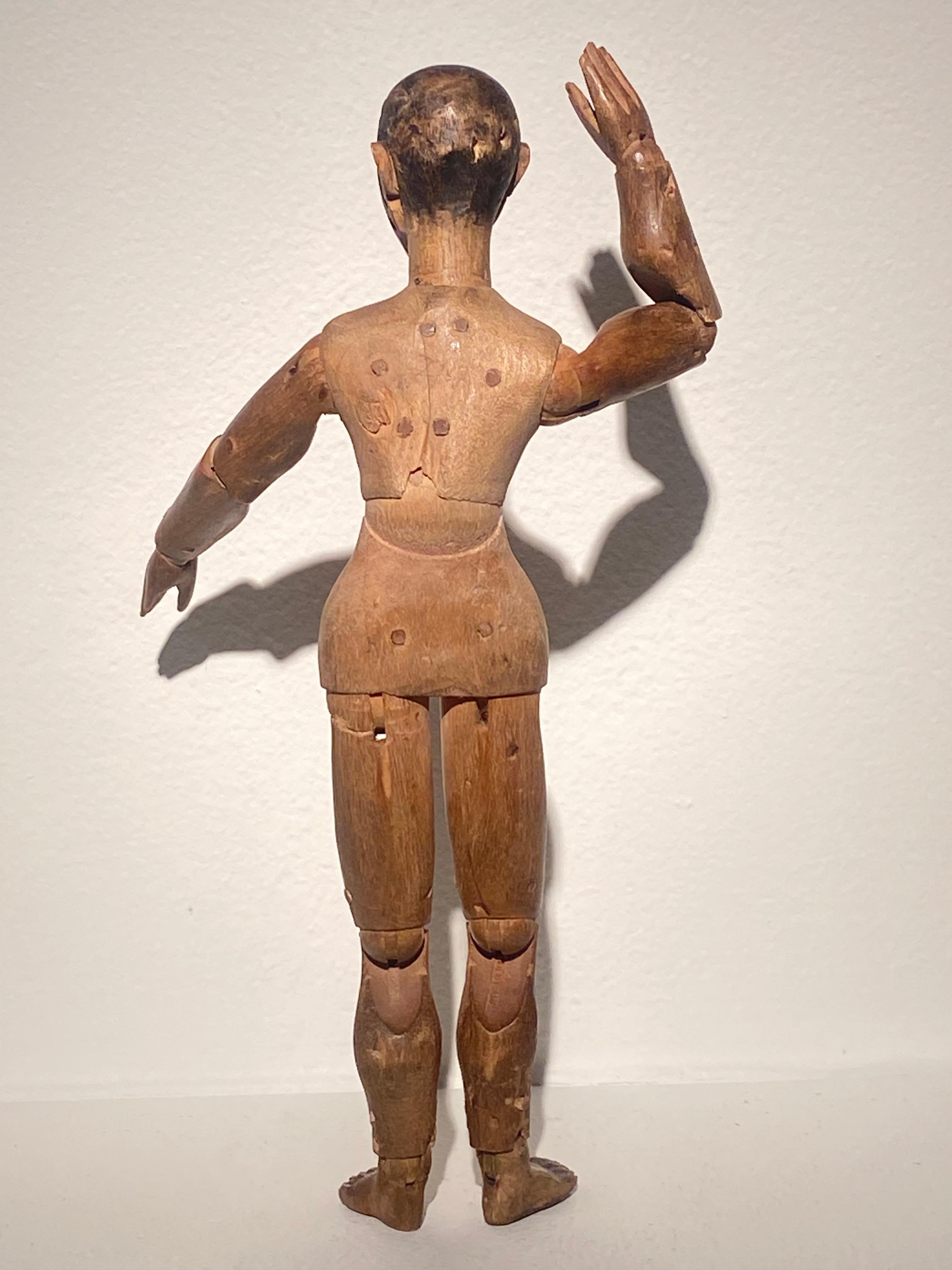 Figurine ou mannequin en bois antique en vente 6