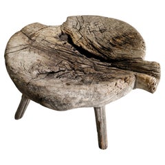 Antiker niedriger Couchtisch aus Holz aus Kiefernholz, hergestellt in Schweden Anfang 1800