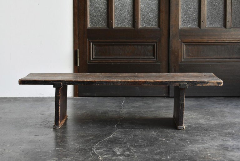 Antique wooden low table with Japanese taste / 18681912 / Meiji / Wabisabi For Sale at 1stDibs