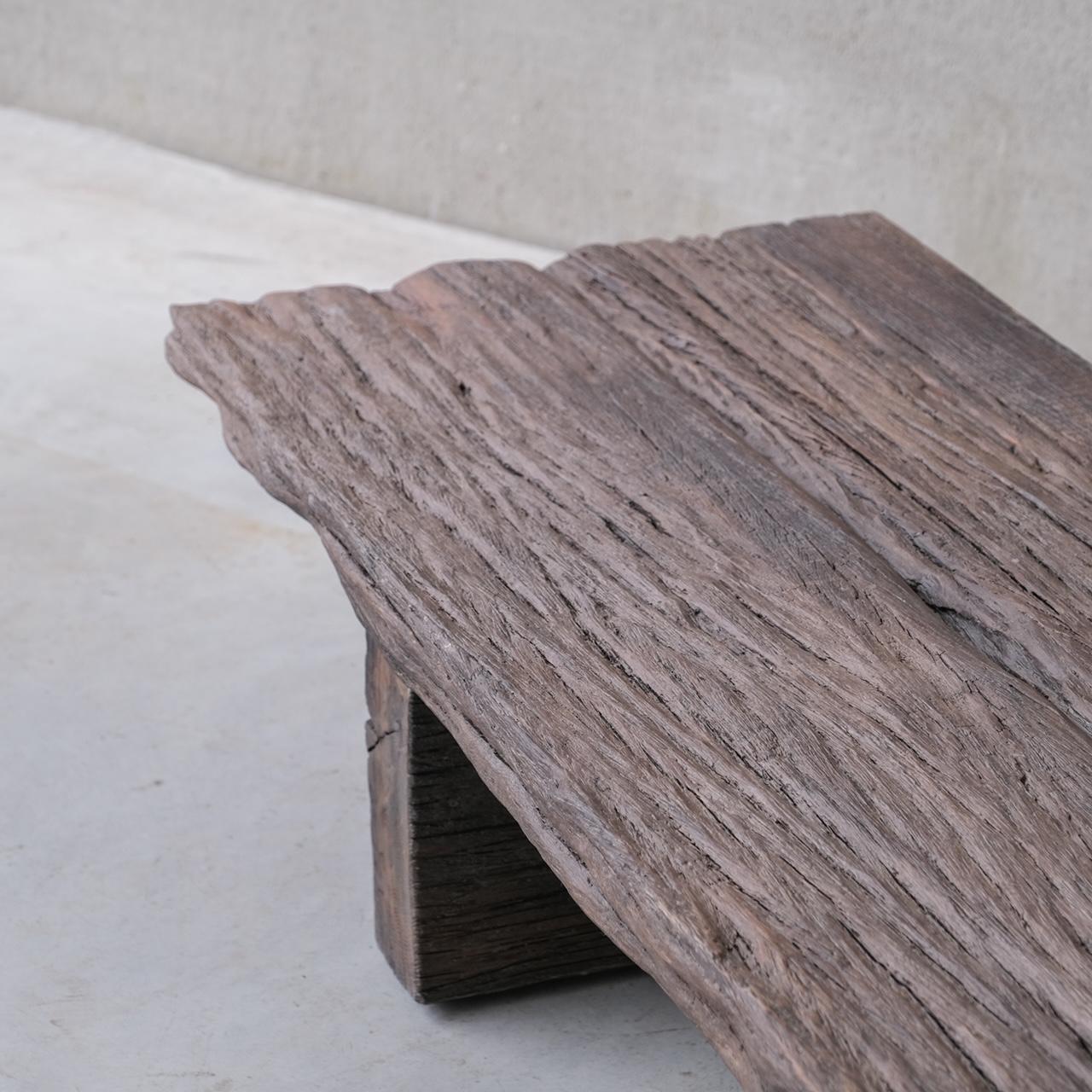 Milieu du XXe siècle Table basse en bois de style Wabi-Sabi en vente