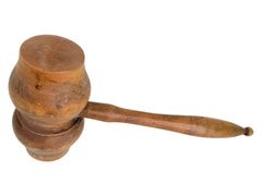 Antique Wooden Mallet Wood Carver or Auctioneer Tool, Vienna, Austria, 1900s