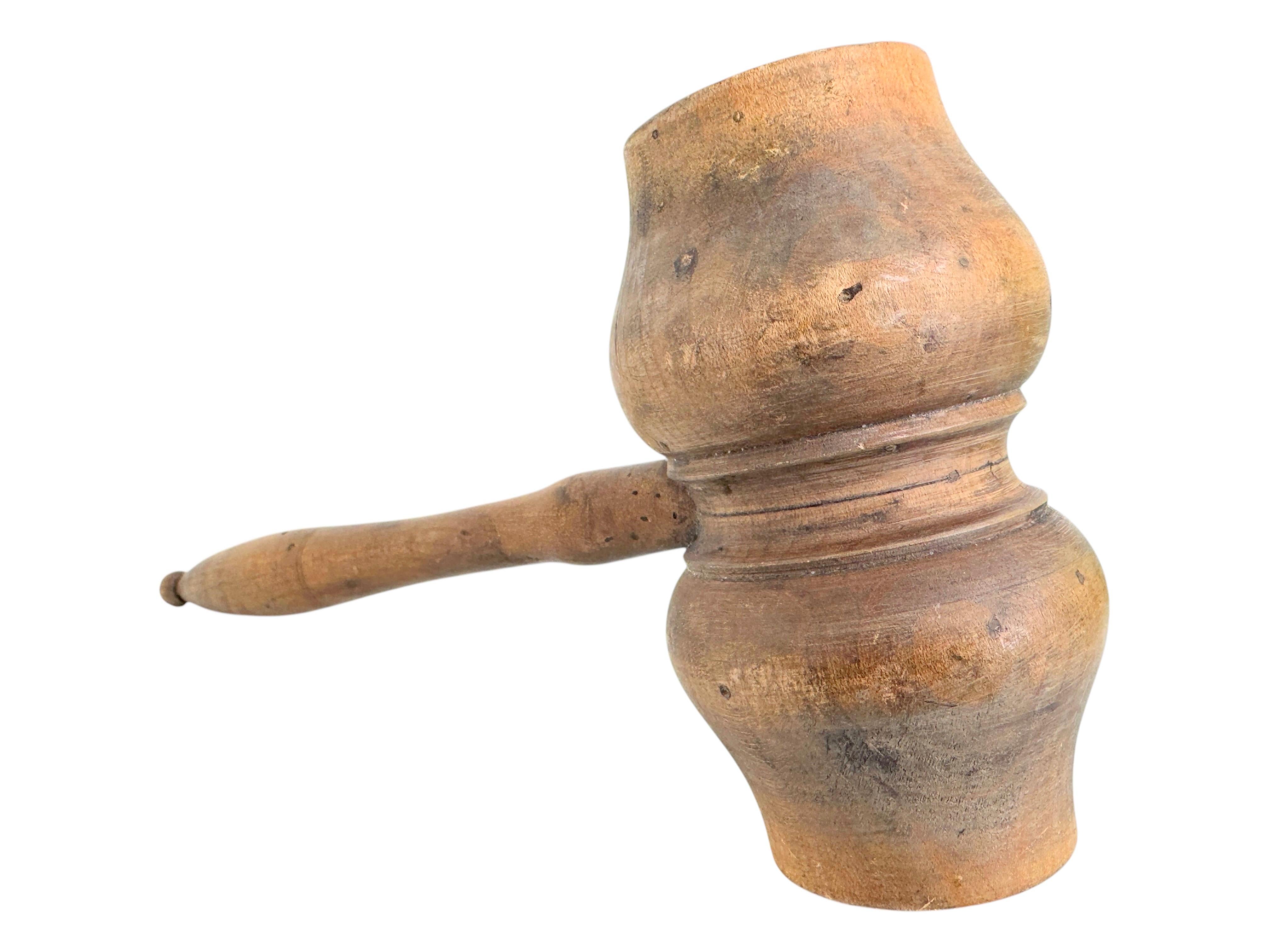 20ième siècle Ancien maillet en bois Outil de sculpteur ou de commissaire-priseur, Vienne, Autriche, années 1900 en vente