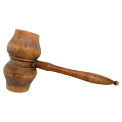 Antico mazzuolo in legno per intagliatori o banditori, Vienna, Austria, 1900