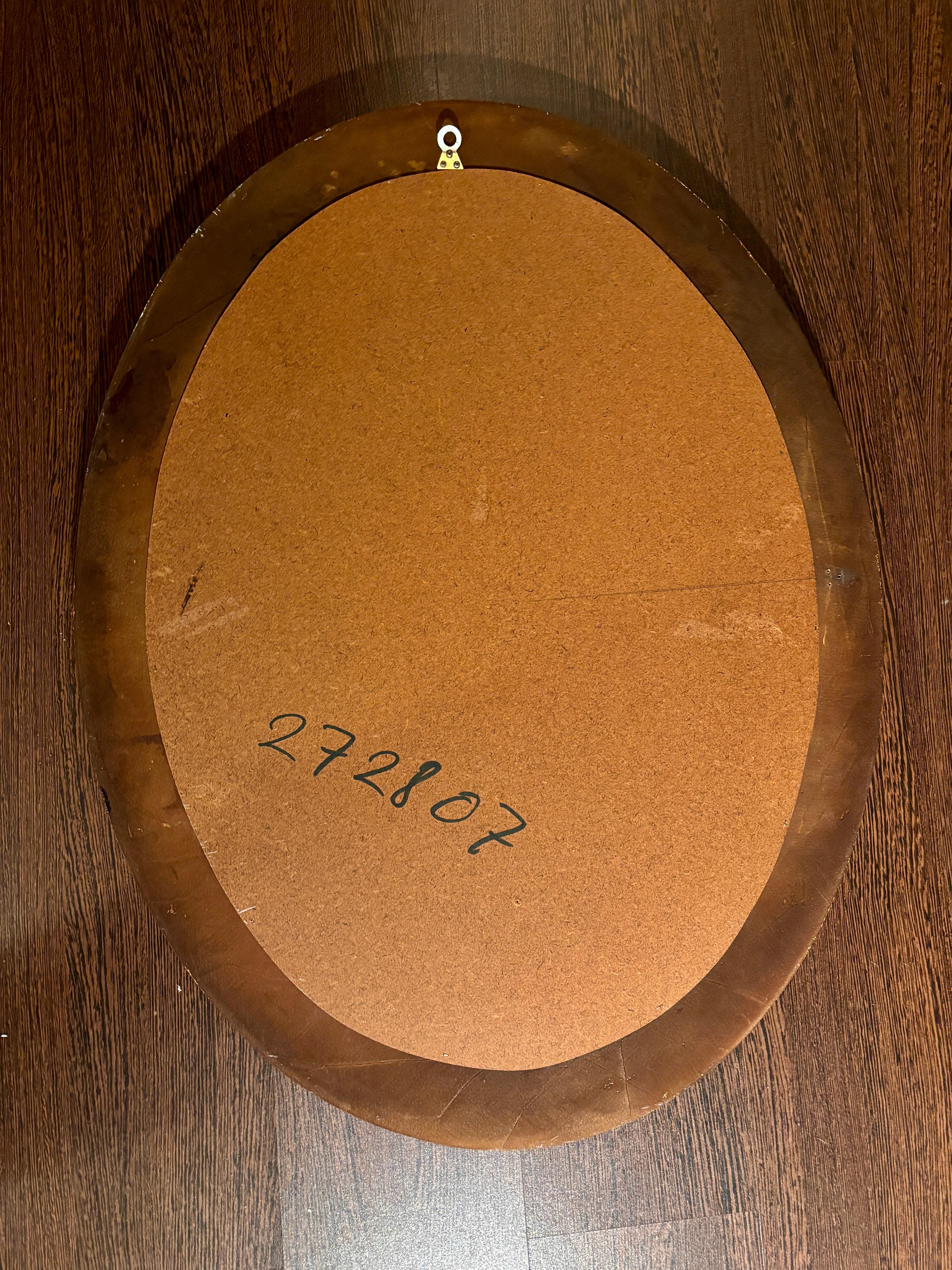 Antique wooden mirror with gilded frame For Sale 4