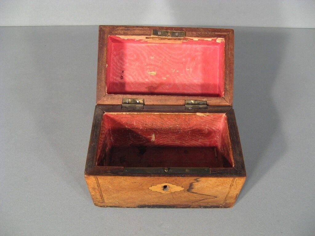 Antique Wooden Money Box with Intricate Carved Details -1Y48 2