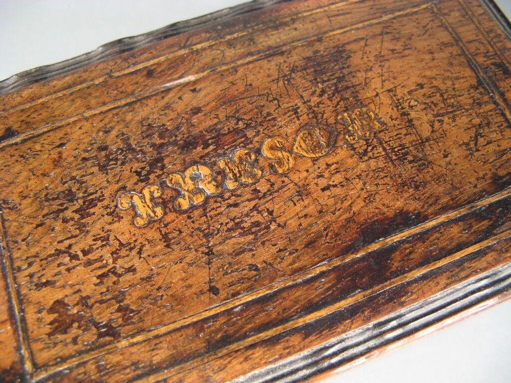 Empire Antique Wooden Money Box with Intricate Carved Details -1Y48