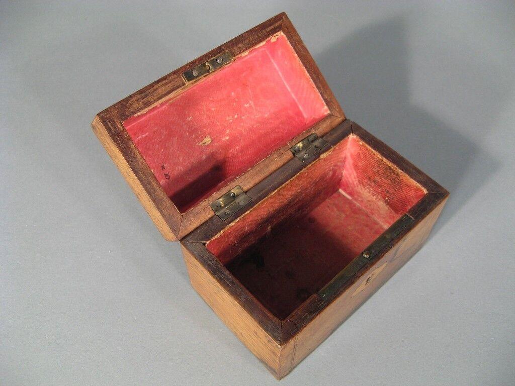 19th Century Antique Wooden Money Box with Intricate Carved Details -1Y48