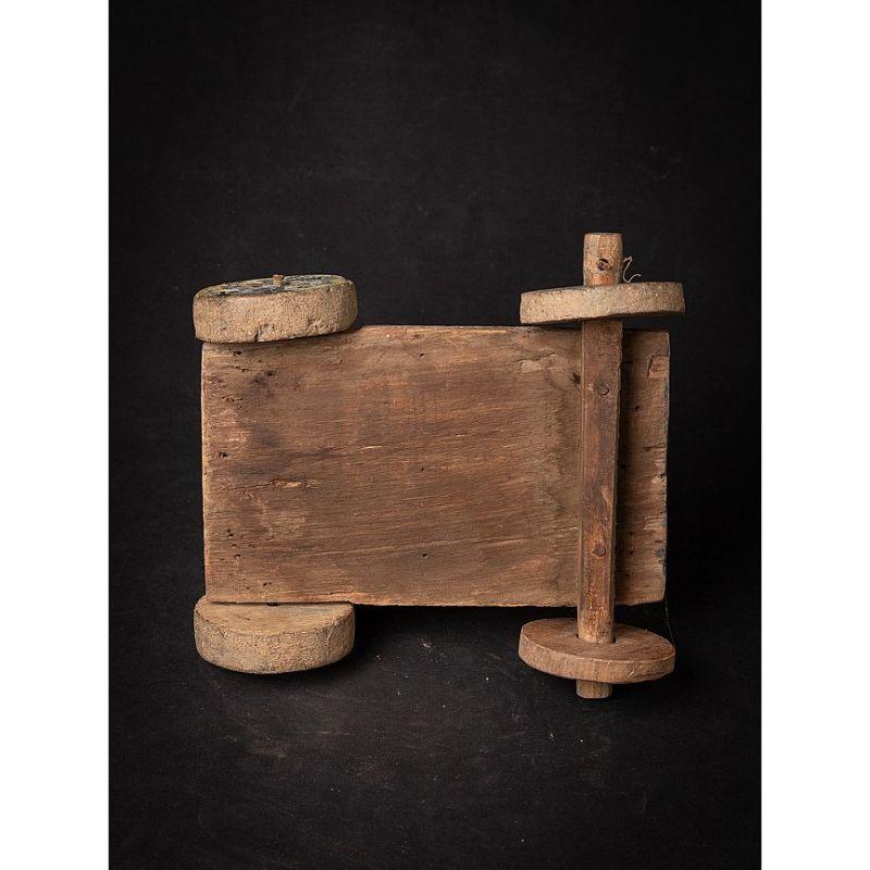 Antiker Nandi-Schwanz aus Indien aus Holz 15