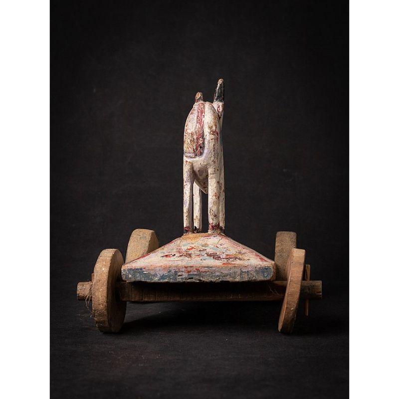 Antiker Nandi-Schwanz aus Indien aus Holz im Zustand „Gut“ in DEVENTER, NL