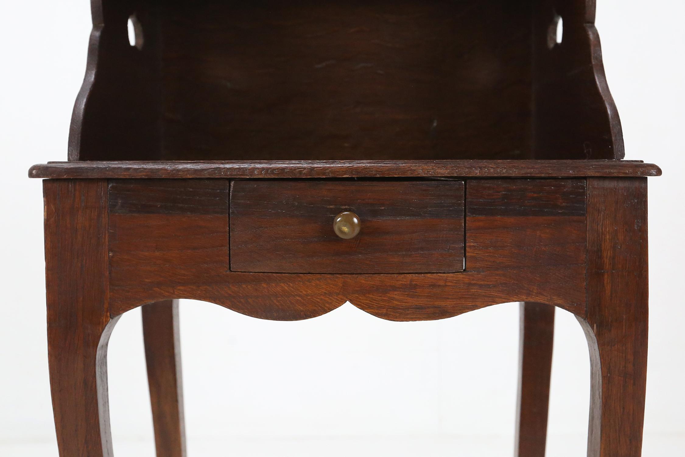 French Antique Wooden Nightstand, ca.1900 For Sale