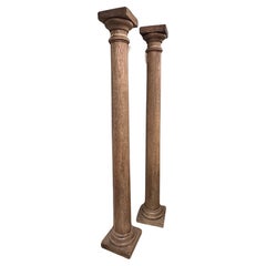 Antique Wooden Pedestals - Pair Available